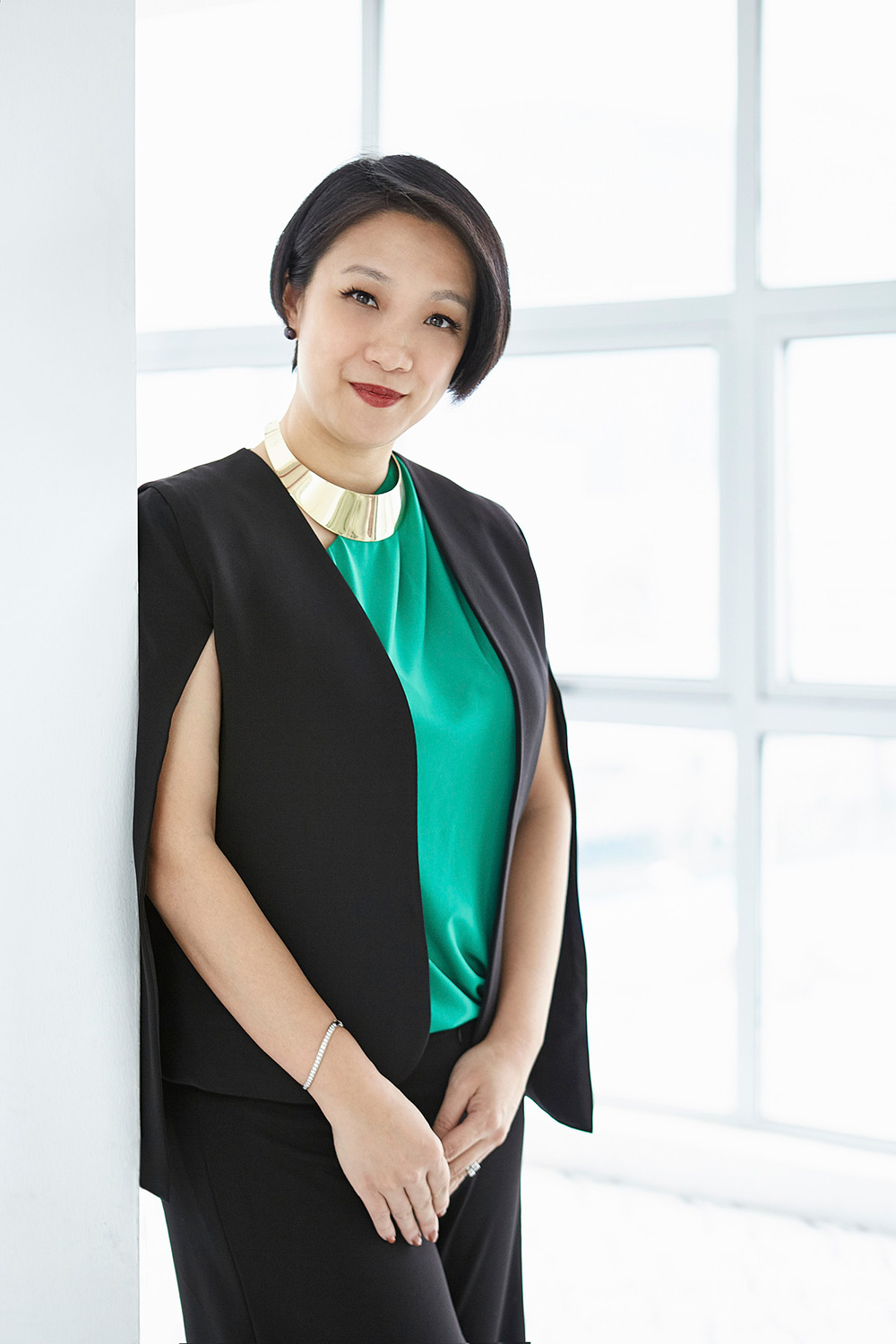 Corporate Portrait Photography Services An Australian business and tourism leader captured for a portrait in her studio as part of our corporate portrait photography services.