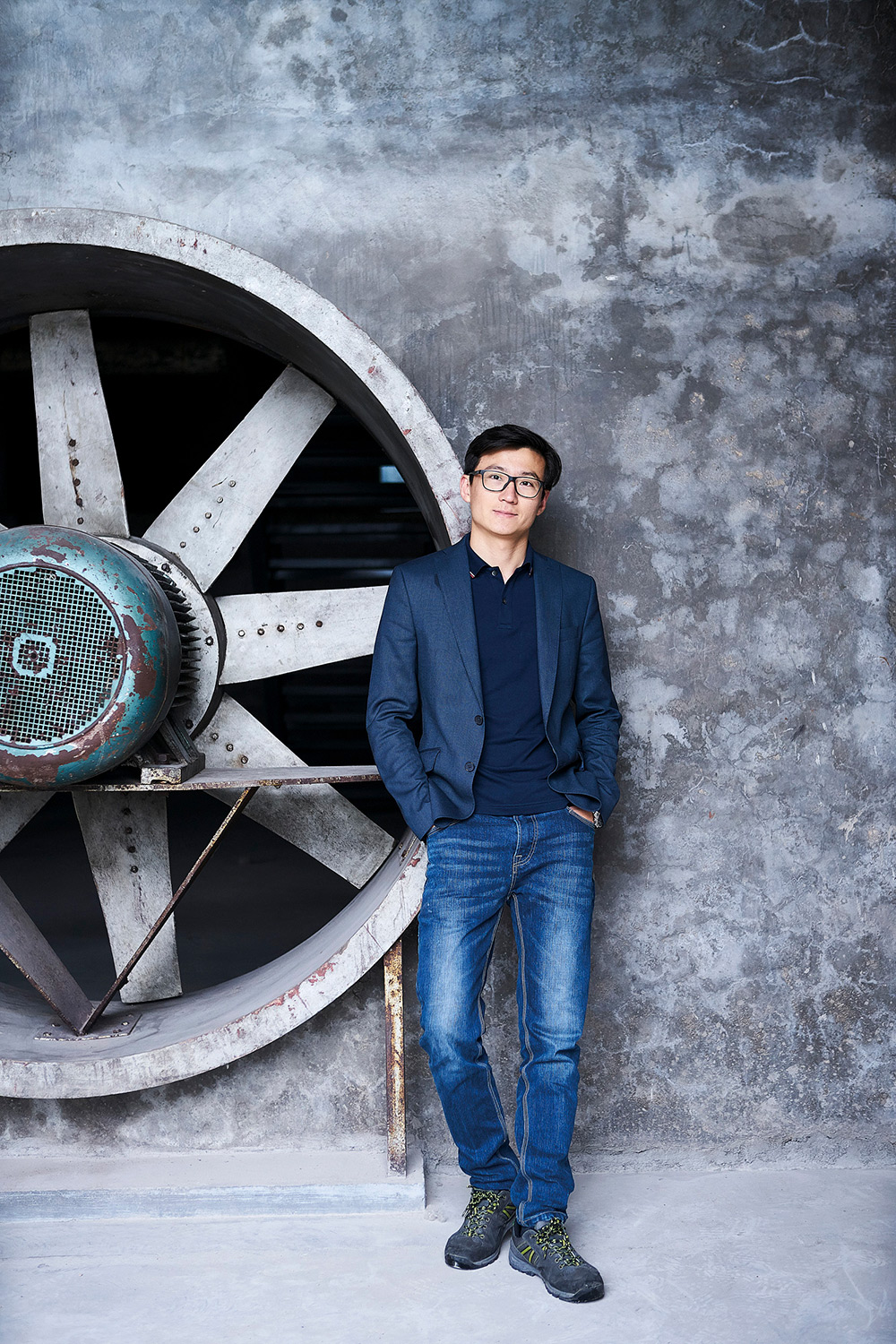 Corporate Portrait Photography Services The CEO and founder of H+ Brewery in Qingdao captured for a portrait as part of our corporate portrait photography services.