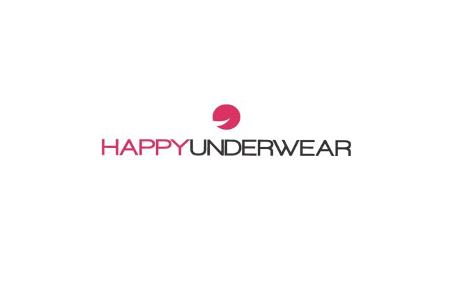 Logo for Happy Underwear on white background, one of Kalito's brands. This is a cover photo for the corporate industrial video associated with it.