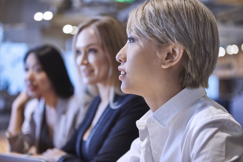 Business team having a meeting at Image Source, captured for a corporate photography campaign.