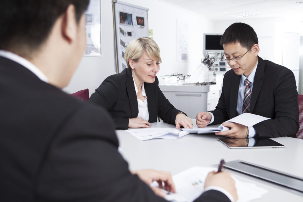 Corporate management team convening at Richard Wolf, taken for corporate photography purposes.